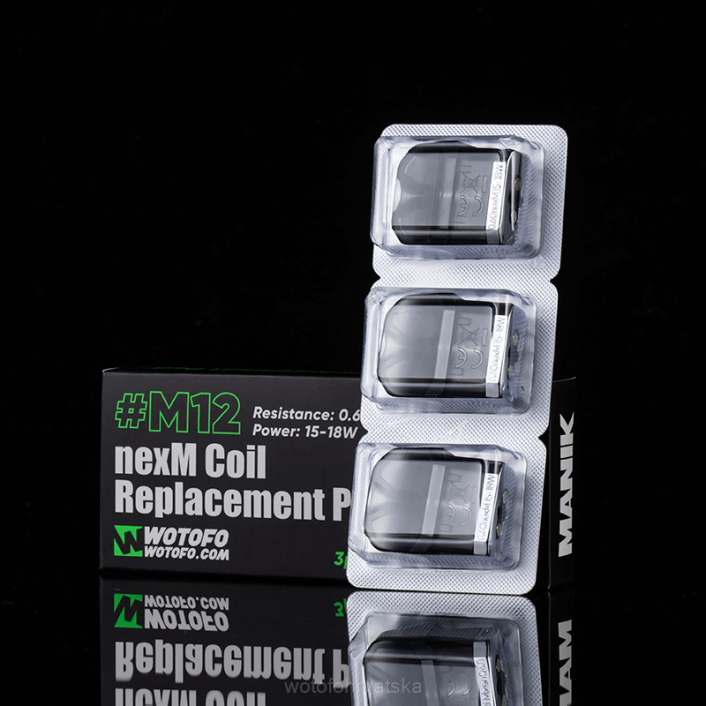 Wotofo MANIK mini zamjenska pod m12 nexmesh zavojnica ugrađena 3 kom | Wotofo Disposable Vape H2HV88
