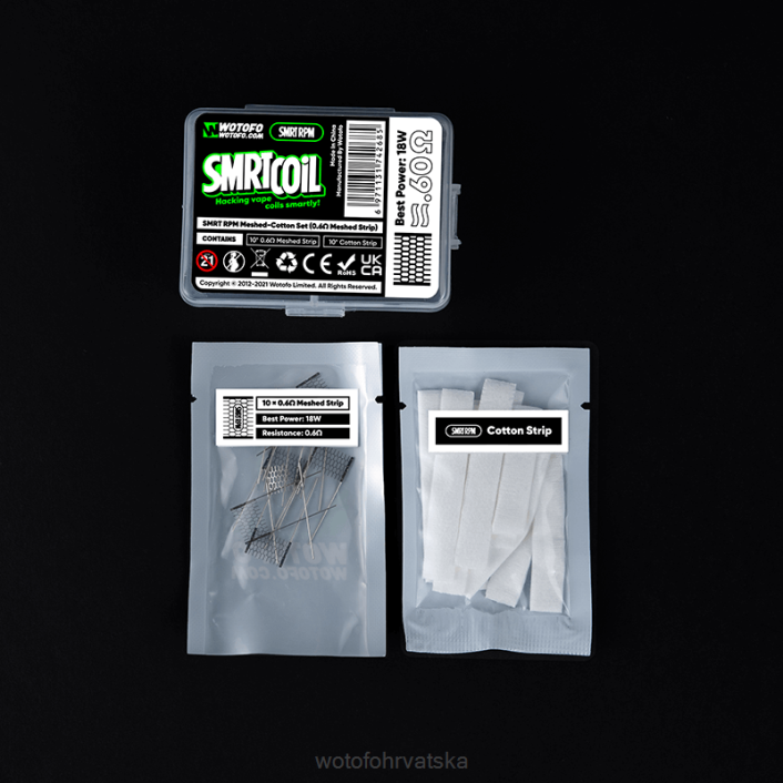 Wotofo SMRT okretaja mesh-pamuk set 0.4ohm mreža + pamuk | Wotofo Vape Flavours H2HV349