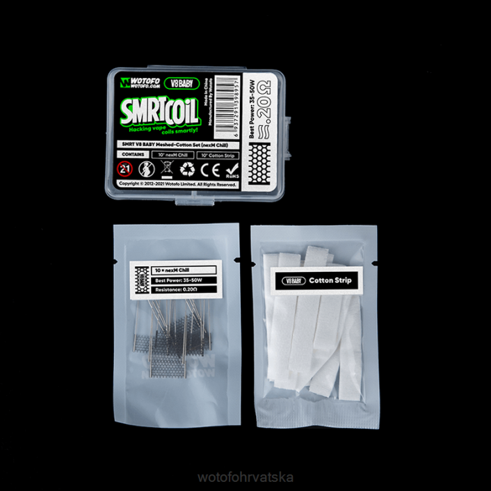 Wotofo SMRT v8 baby mesh-pamuk set nexmesh turbo | Wotofo Disposable Vape H2HV368