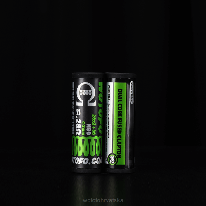 Wotofo unaprijed izgrađene zavojnice dual core fused clapton 0.28 ohm 10kom | Wotofo Nicotine H2HV314