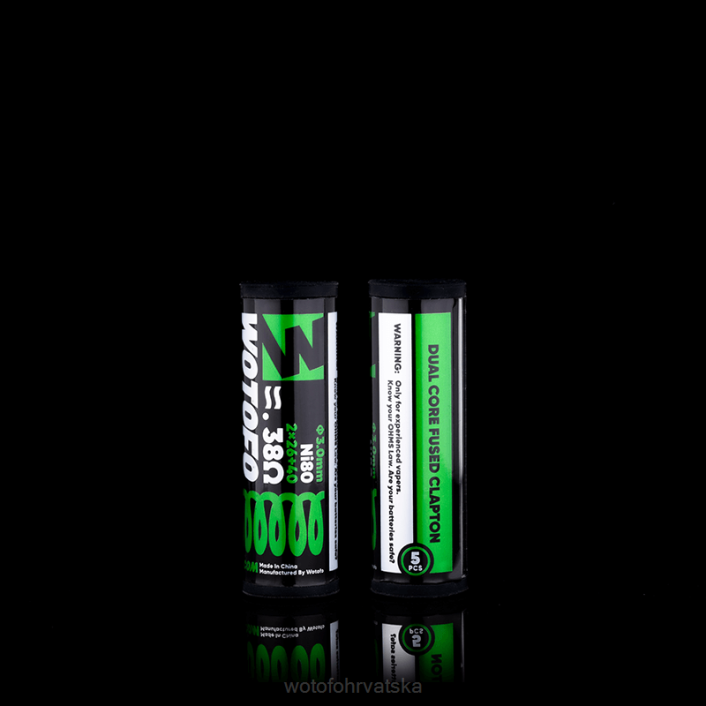 Wotofo unaprijed izgrađene zavojnice dual core fused clapton 0,38 ohm 5kom | Wotofo Shop Online H2HV325