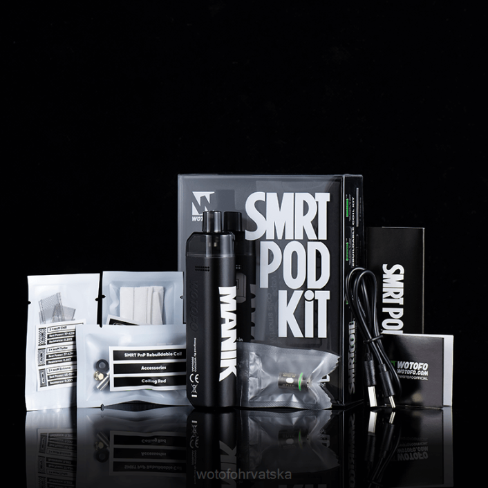 Wotofo SMRT komplet mahuna pnp komplet crno plavi | Wotofo Vape Review H2HV17